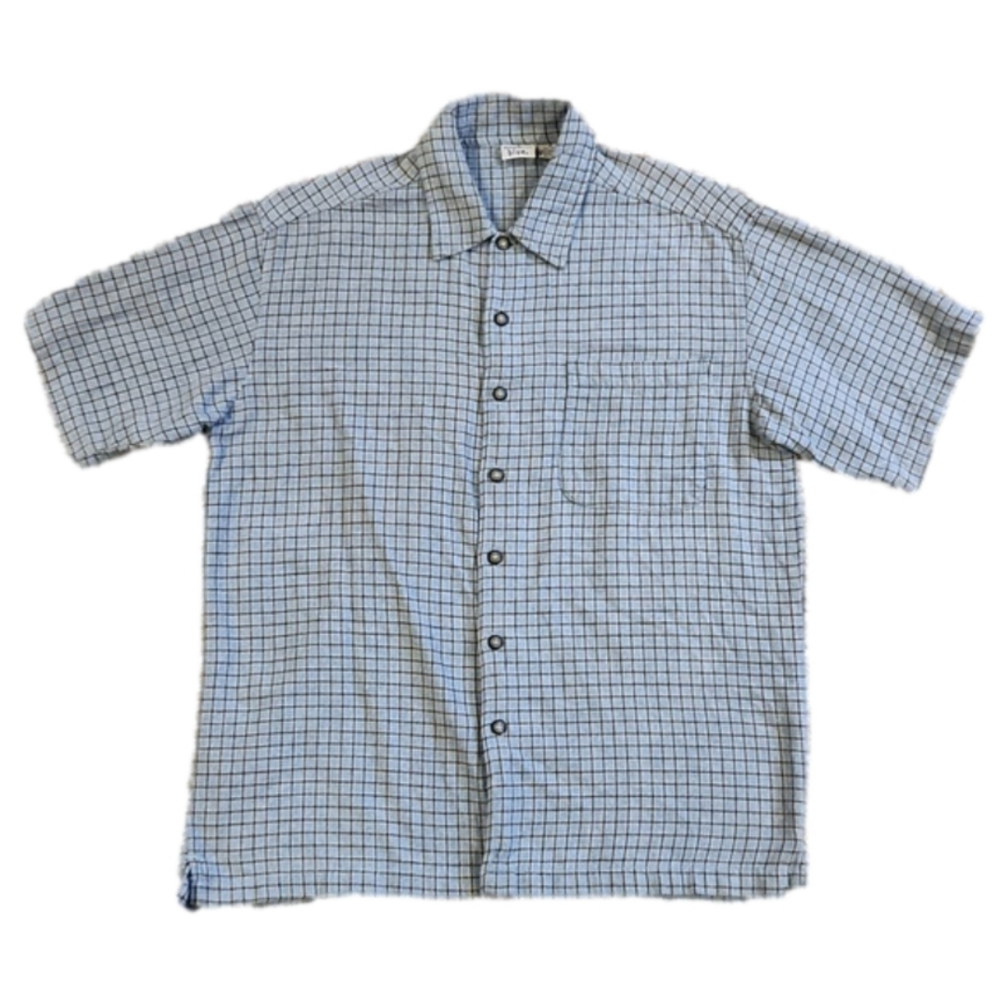 Anchor Blue Black & Blue Plaid Button-Up Shirt